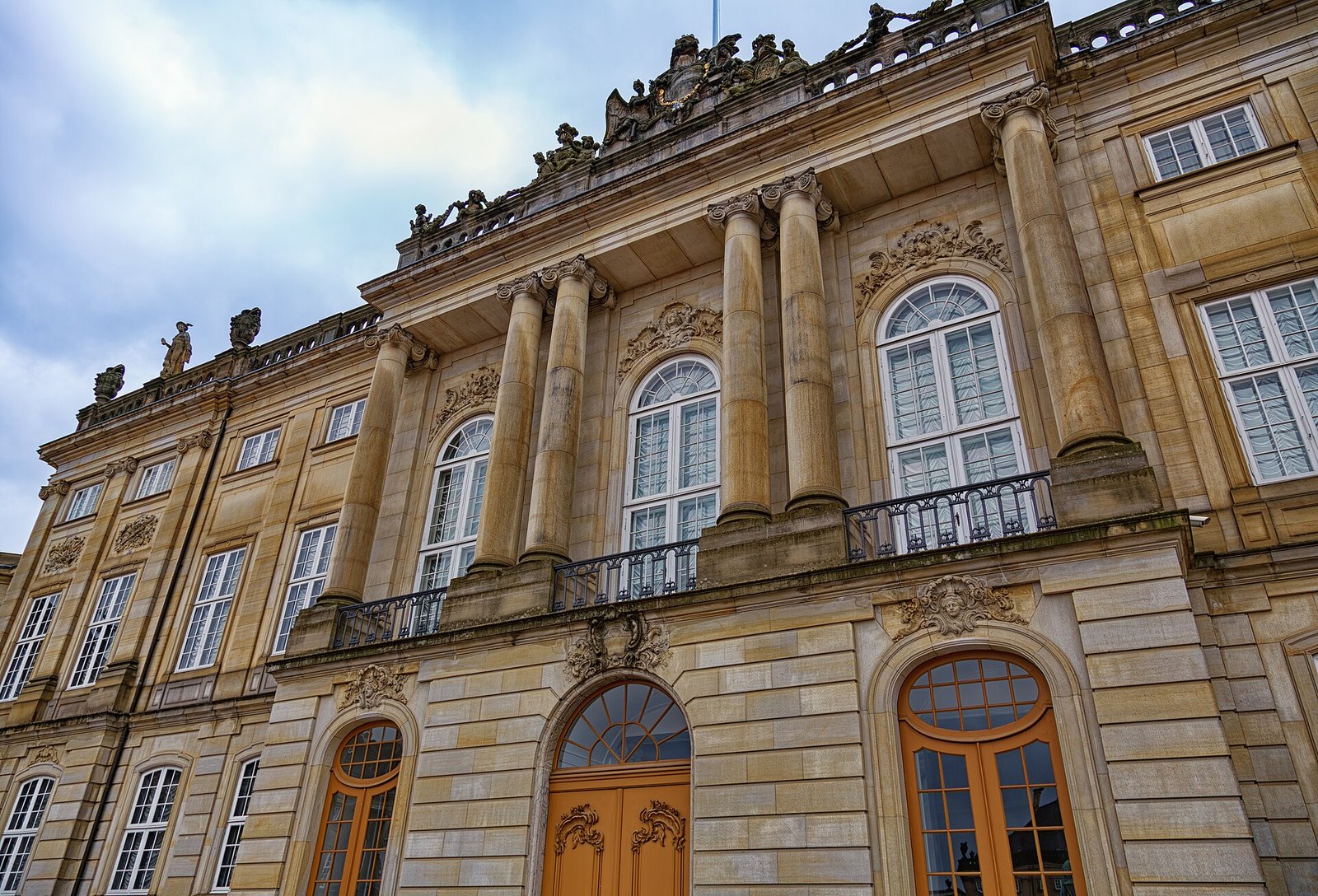 Facaden på Amalienborg i København